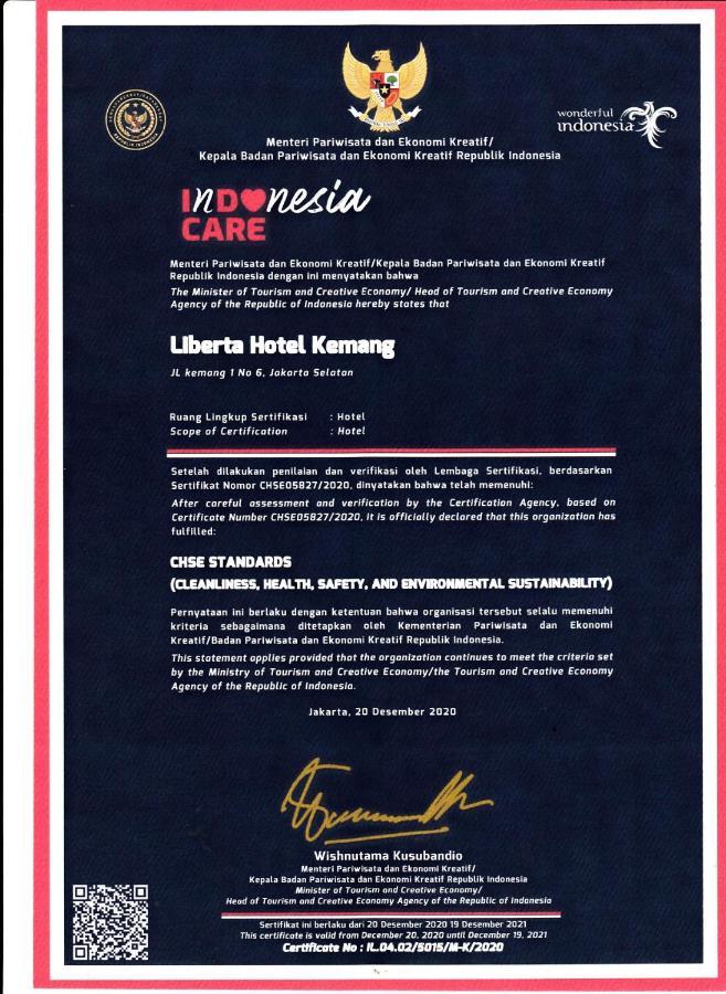 Liberta Hotel Kemang Giacarta Esterno foto