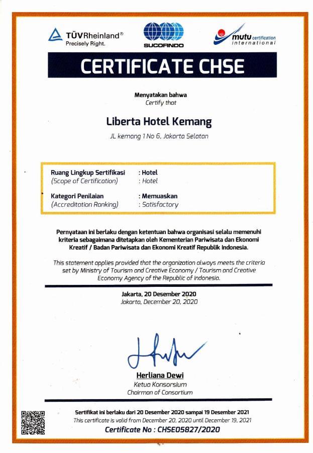 Liberta Hotel Kemang Giacarta Esterno foto